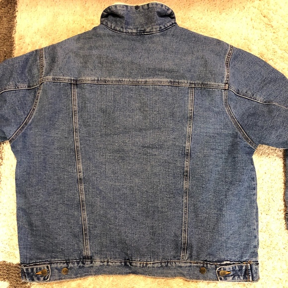 Lee Denim Sherpa Trucker Jacket Vintage - Picture 2 of 4